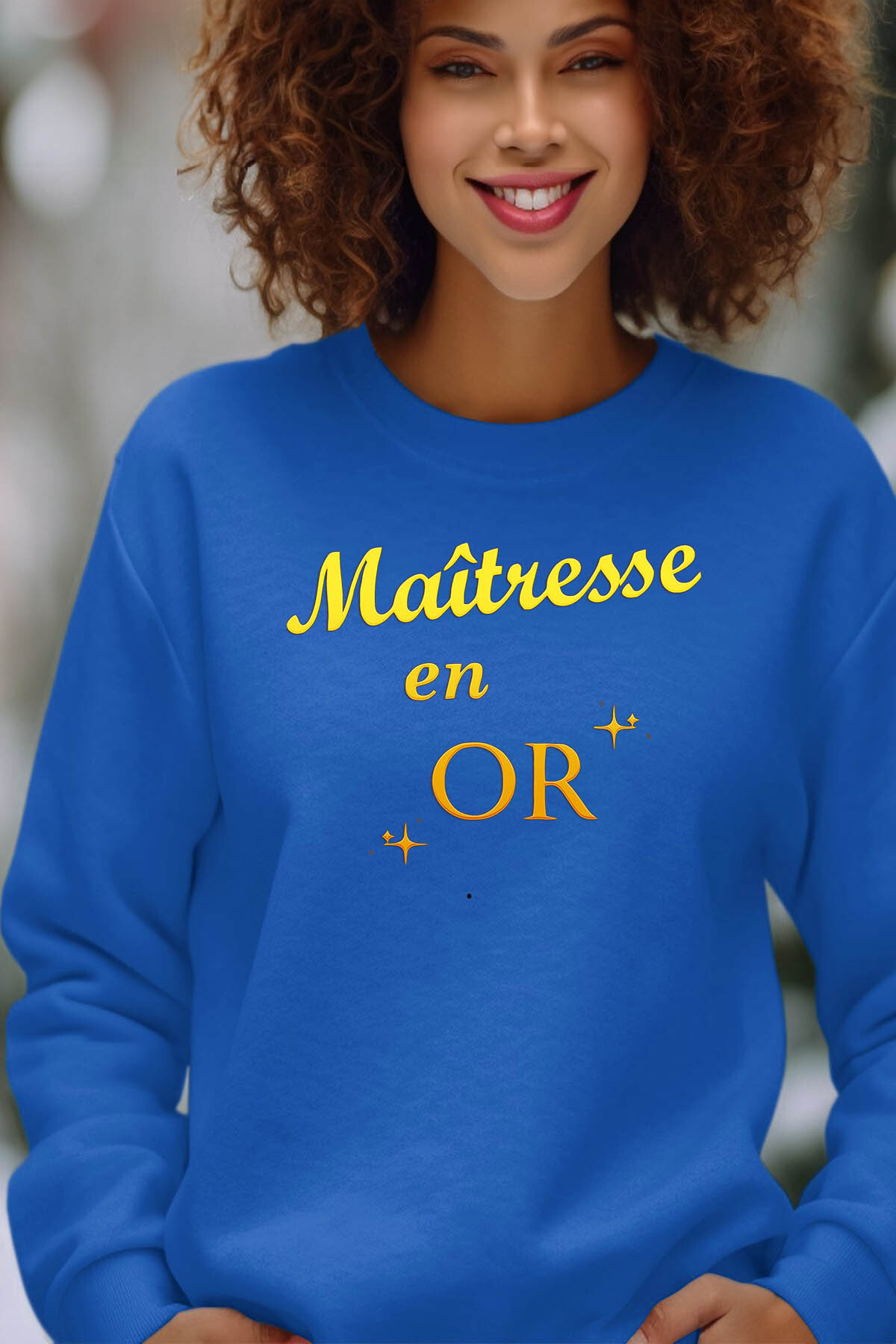 Großhändler I.A.L.D FRANCE - Herrin im Gold - Rundes Hals -Sweatshirt von Frauen