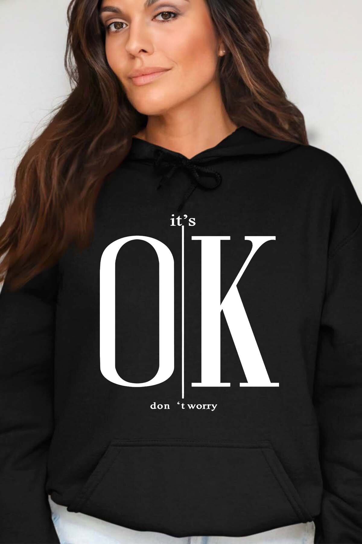 Grossiste I.A.L.D FRANCE - OK dont worry - Sweat Capuche Femme