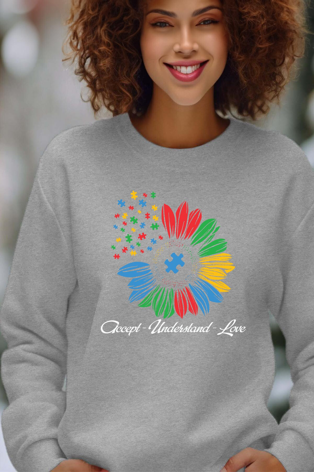Großhändler I.A.L.D FRANCE - Blumen verstehen - Rundes Hals -Sweatshirt von Frauen