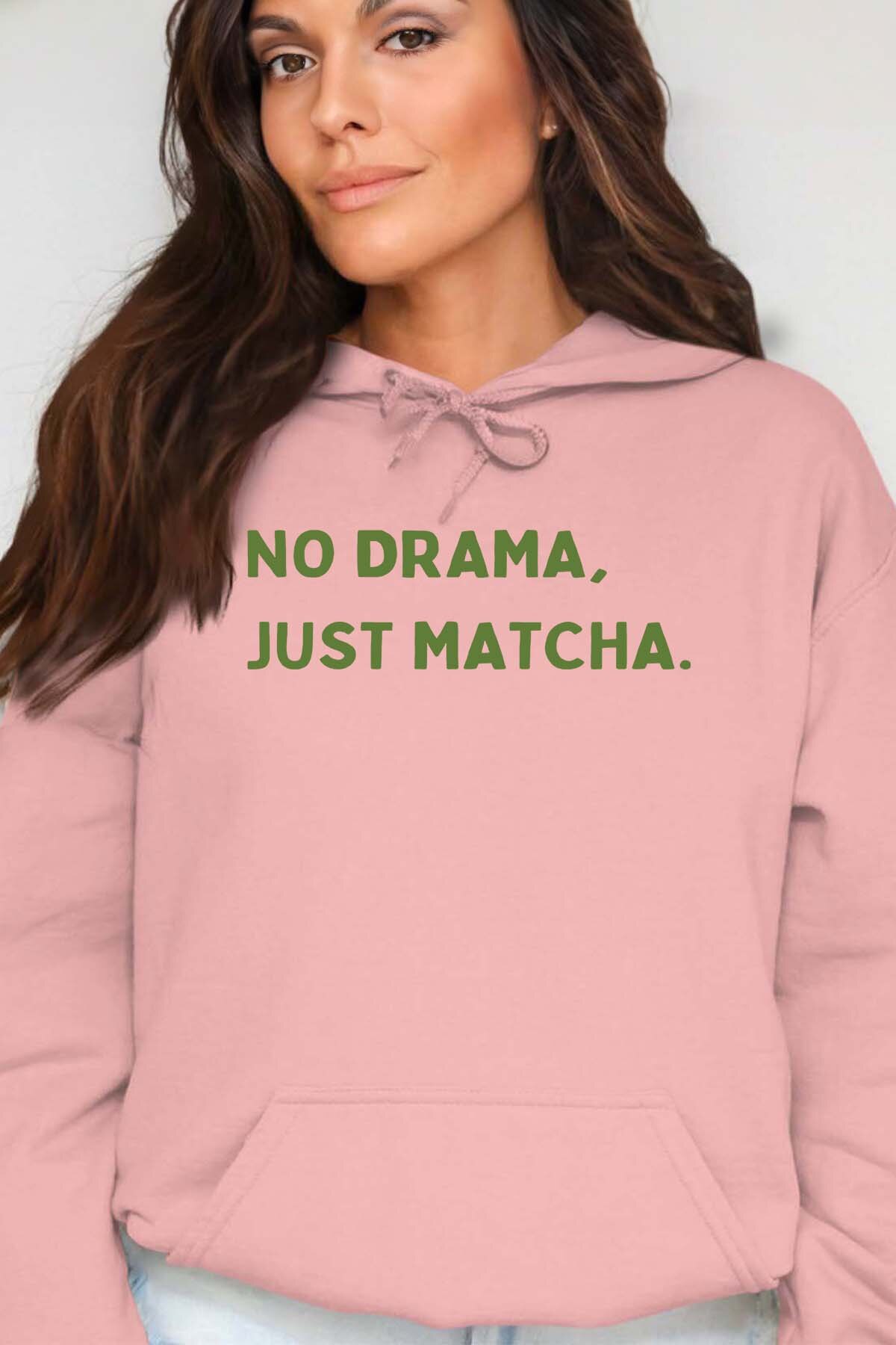 Mayorista I.A.L.D FRANCE - Sin drama, solo matcha - Sudadera con capucha Mujer