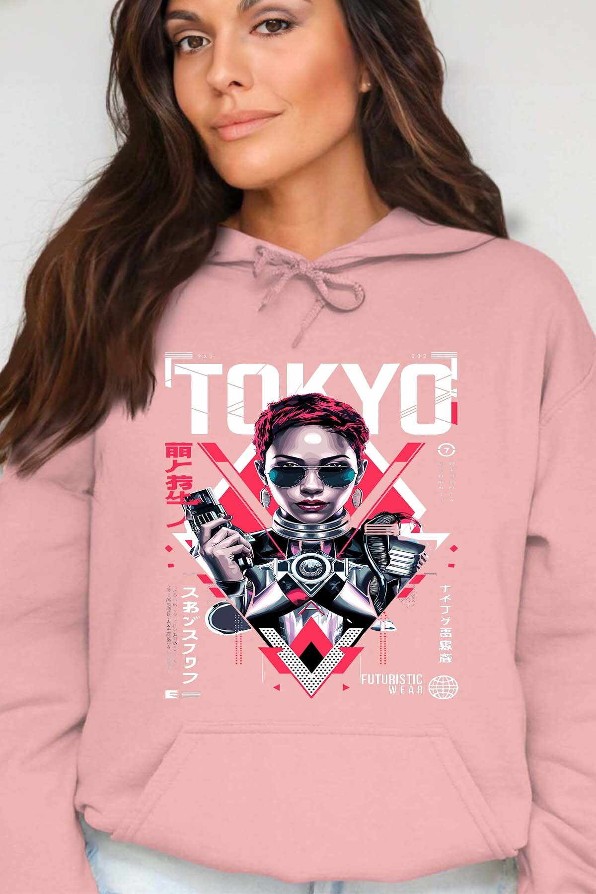 Grossista I.A.L.D FRANCE - tokyo futuris - Felpa con cappuccio Donna