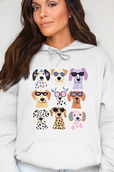 Grossiste I.A.L.D FRANCE - Dog sunglasse - Sweat Capuche Femme Grossiste I.A.L.D FRANCE - Dog sunglasse - Sweat Capuche Femme