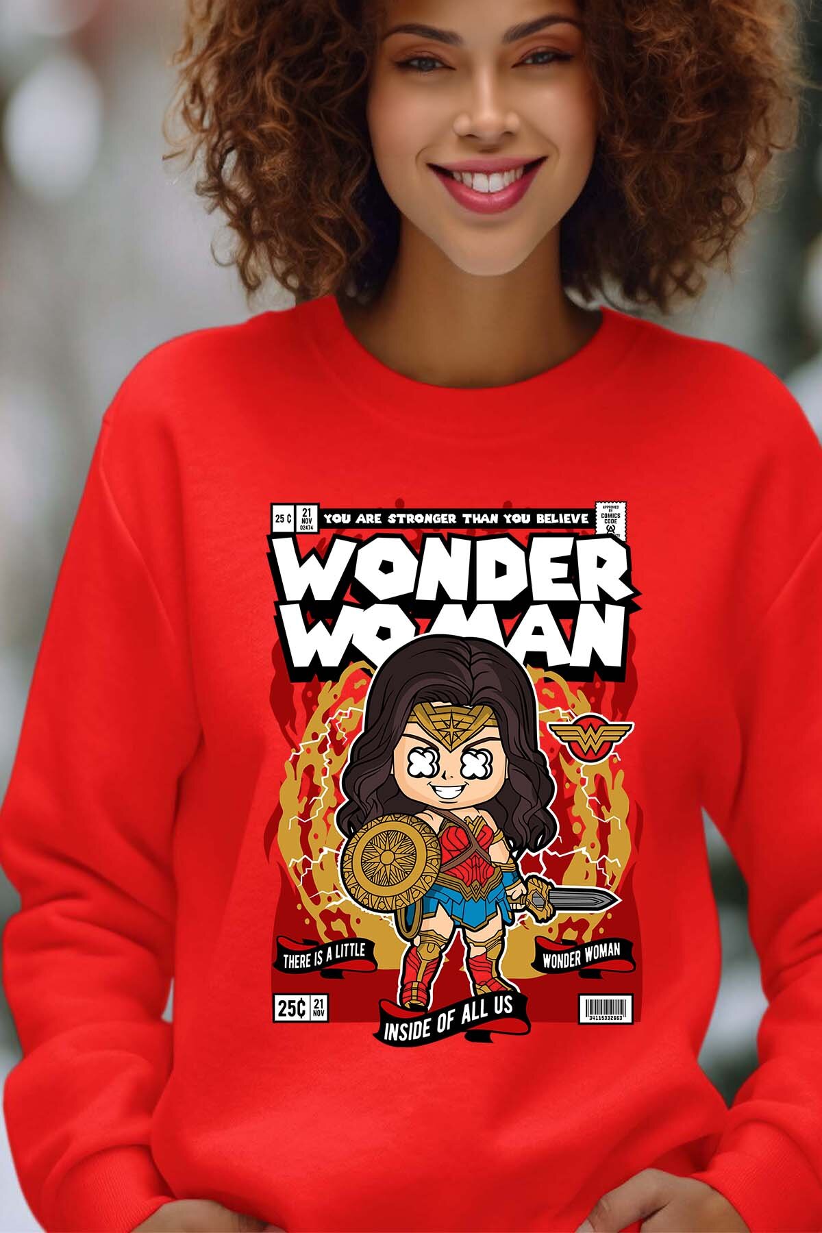 Grossista I.A.L.D FRANCE - Funko Wonder - Felpa girocollo Donna