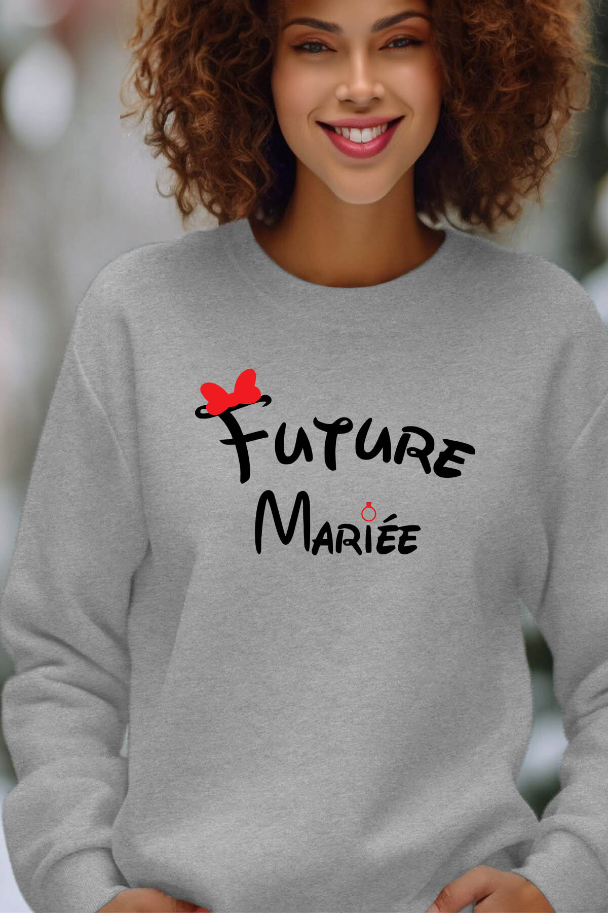 Großhändler I.A.L.D FRANCE - Zukünftige Knotenbraut - weiblicher runder Nacken -Sweatshirt