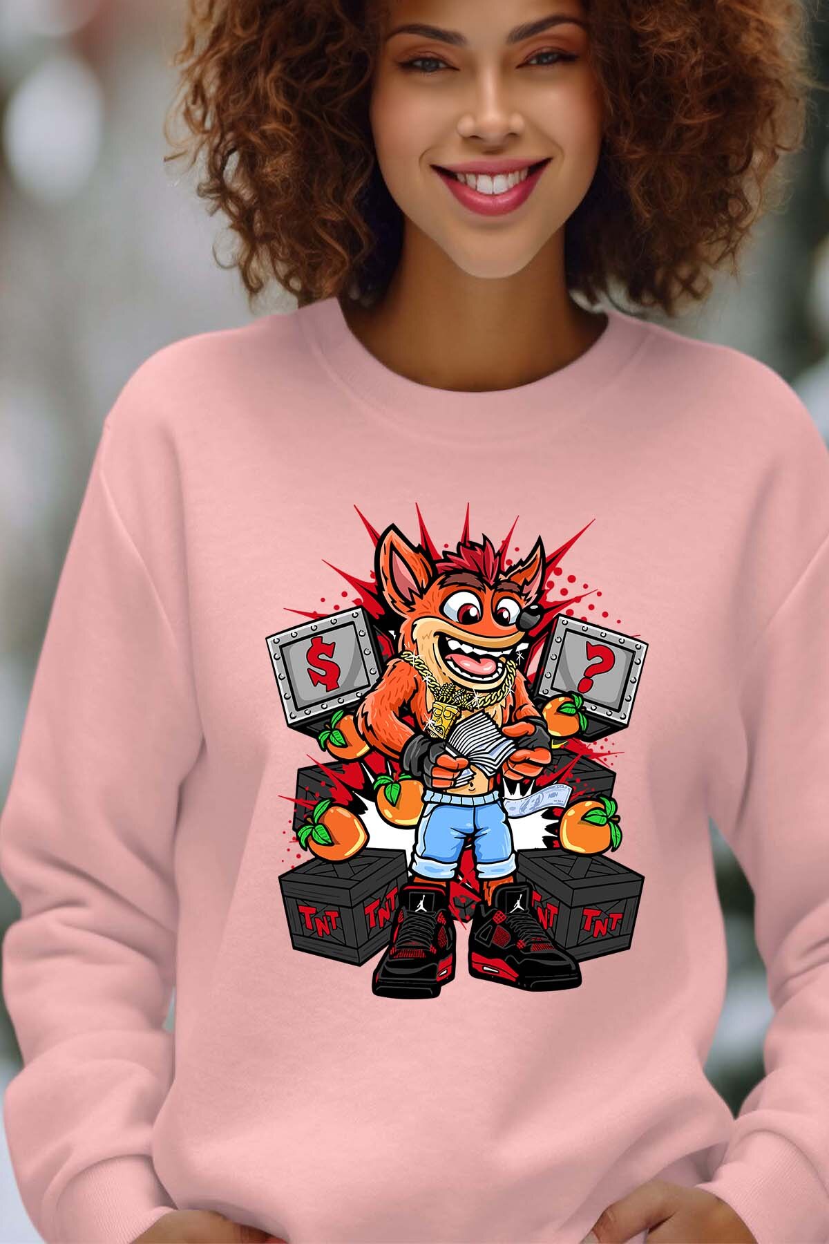 Grossiste I.A.L.D FRANCE - Crash Capital - Sweat Col Rond Femme