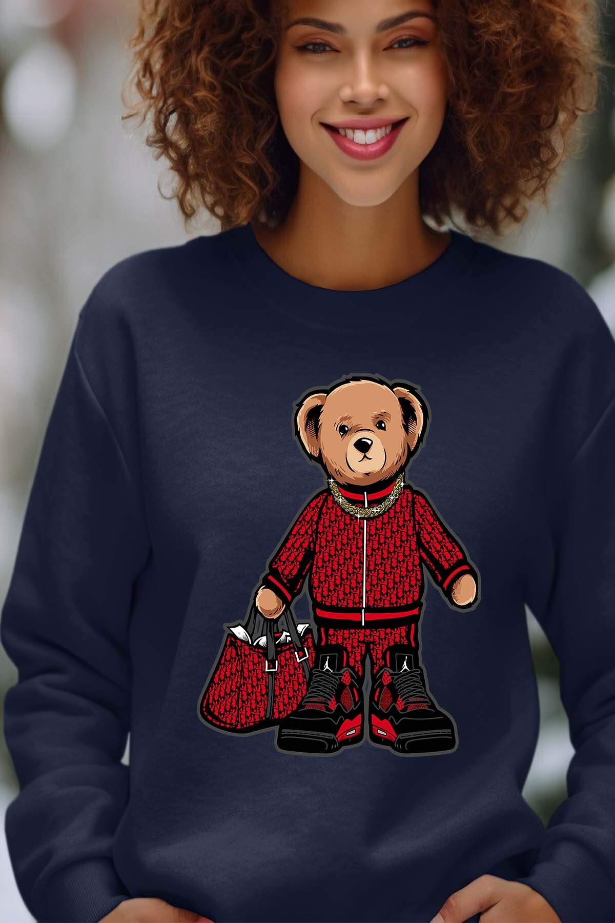 Grossiste I.A.L.D FRANCE - Ours Deluxe - Sweat Col Rond Femme