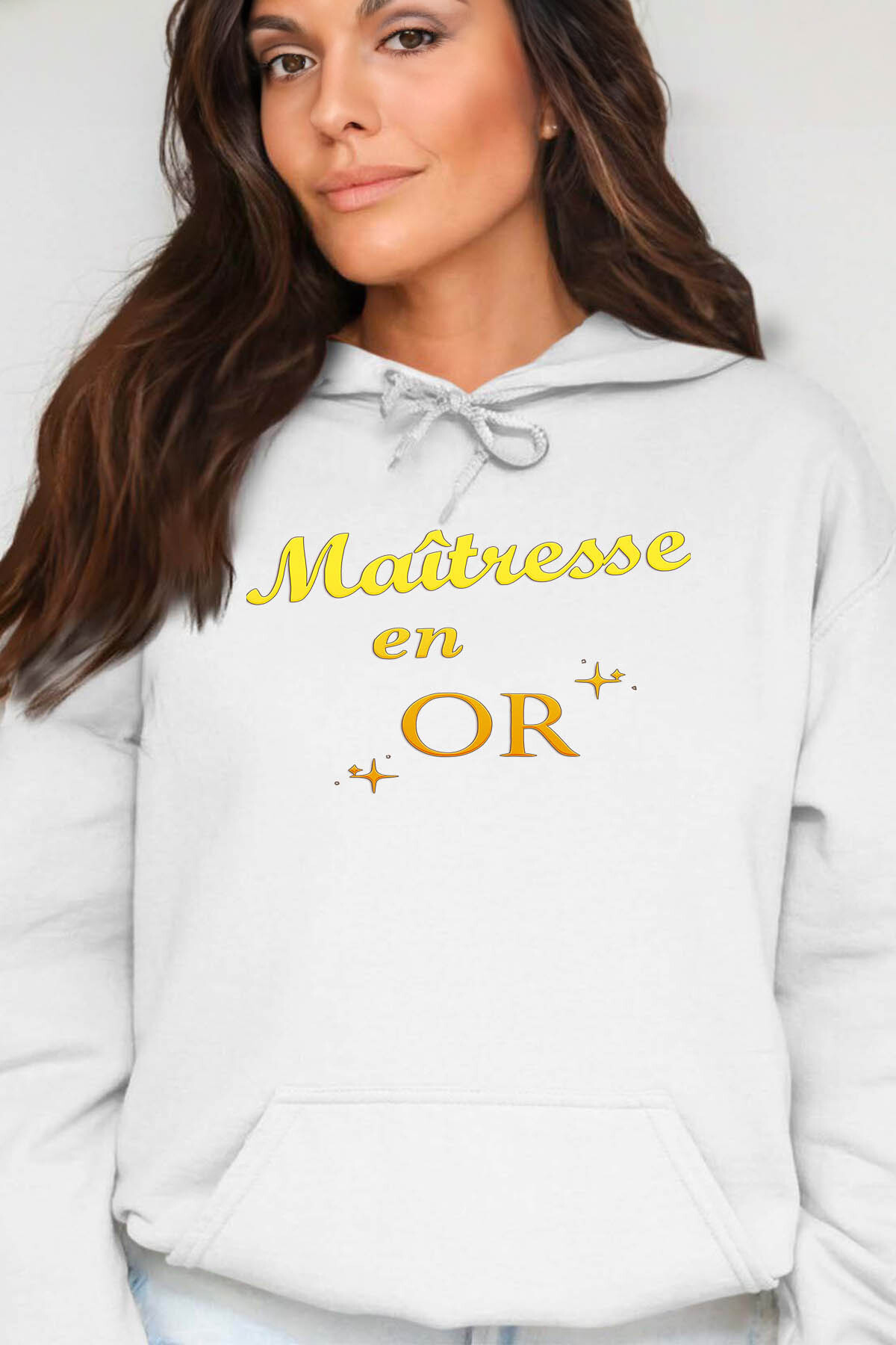 Mayorista I.A.L.D FRANCE - Mistress in Gold - Sweins de mujer con capucha para mujeres