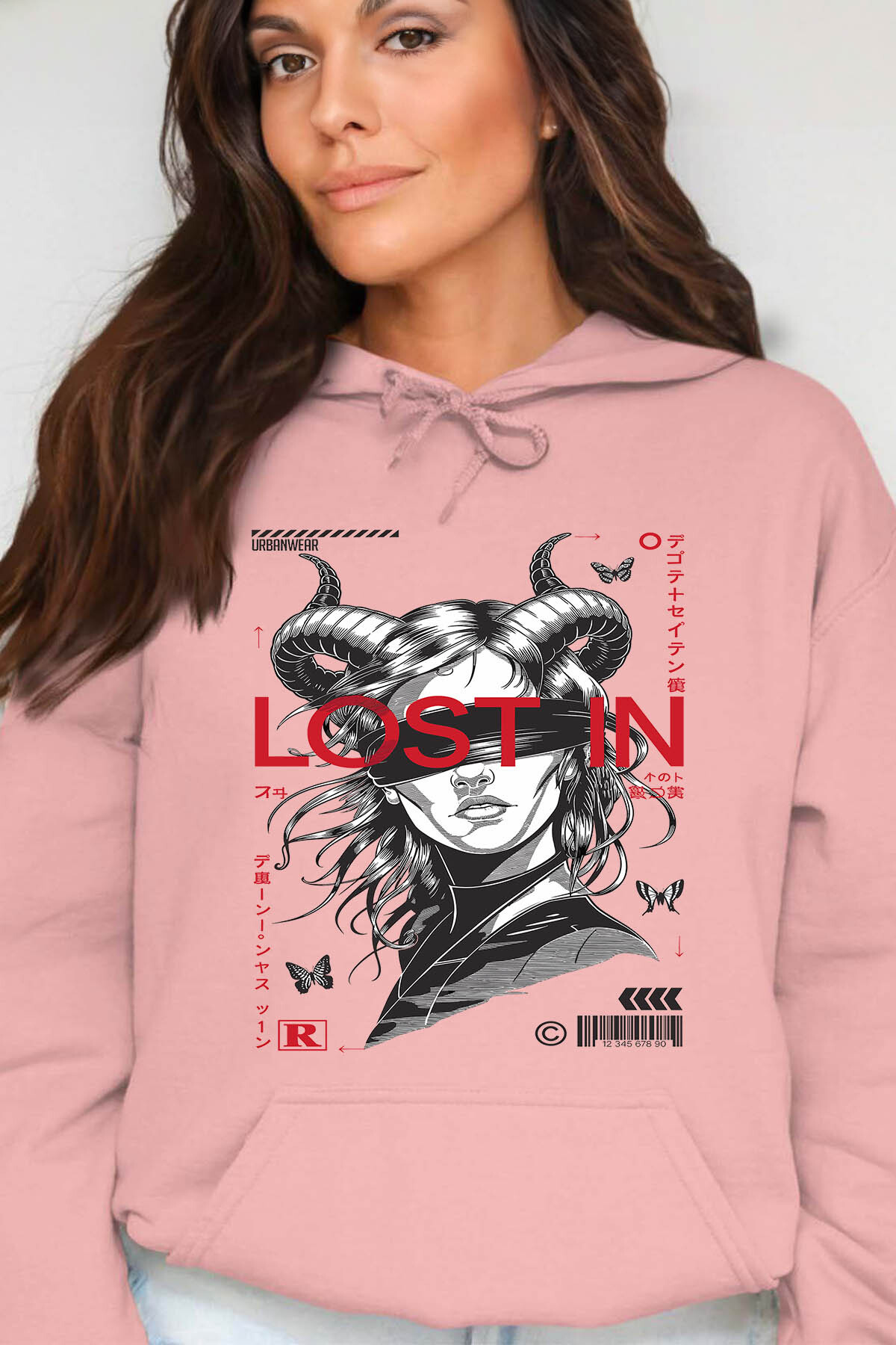 Grossiste I.A.L.D FRANCE - Lost In - Sweat Capuche Femme