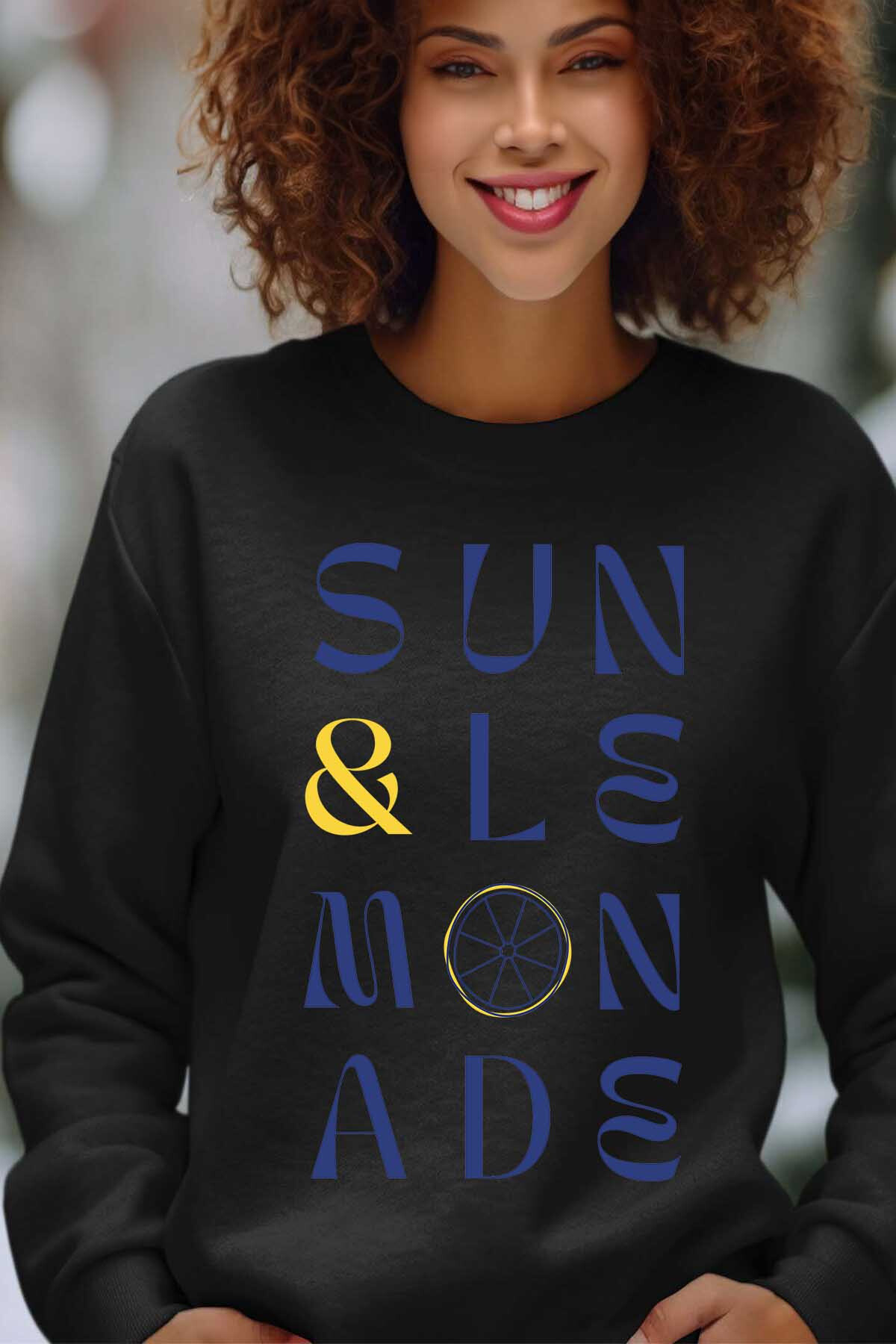 Großhändler I.A.L.D FRANCE - Sun And Lemonade - Sweatshirt Rundhalsausschnitt Frau