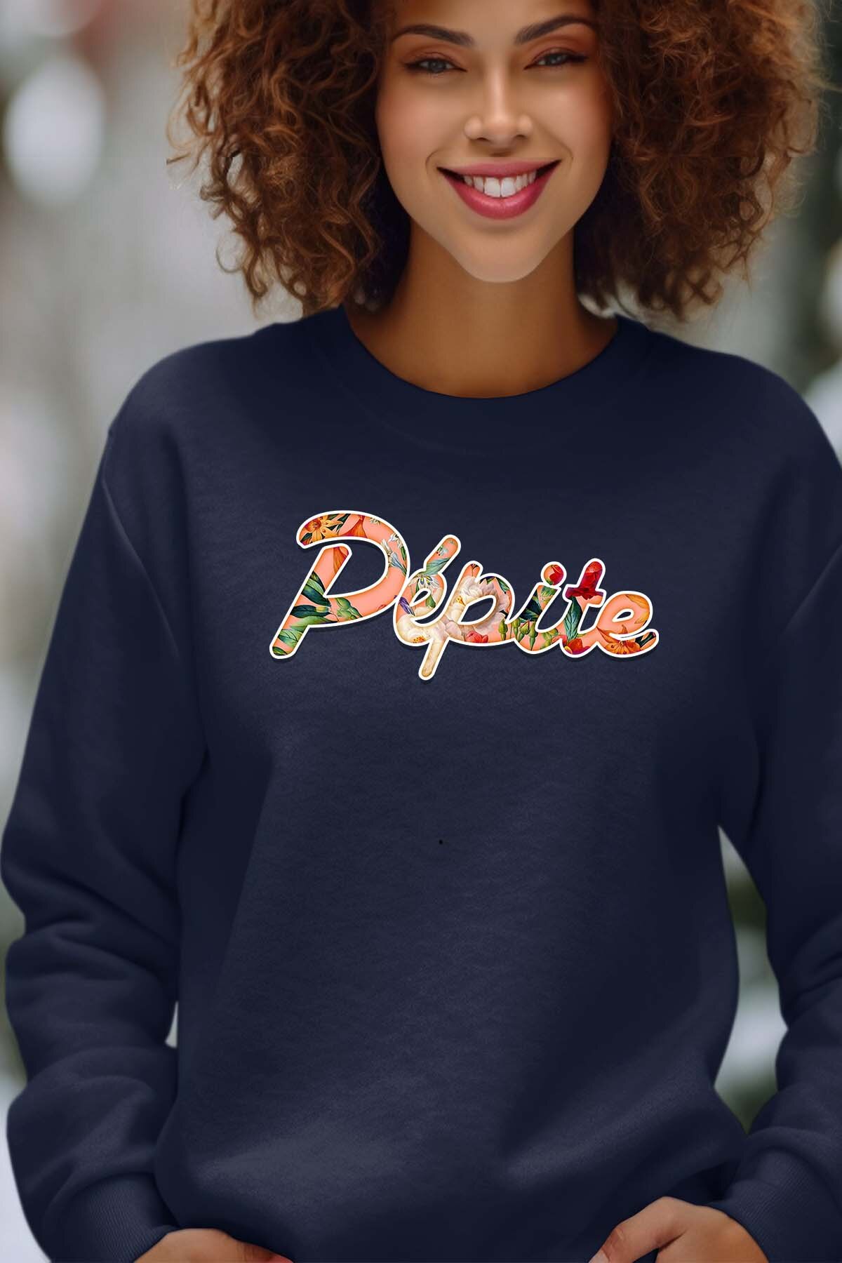 Mayorista I.A.L.D FRANCE - PEPITE FLORAL - Sudadera con cuello redondo Mujer