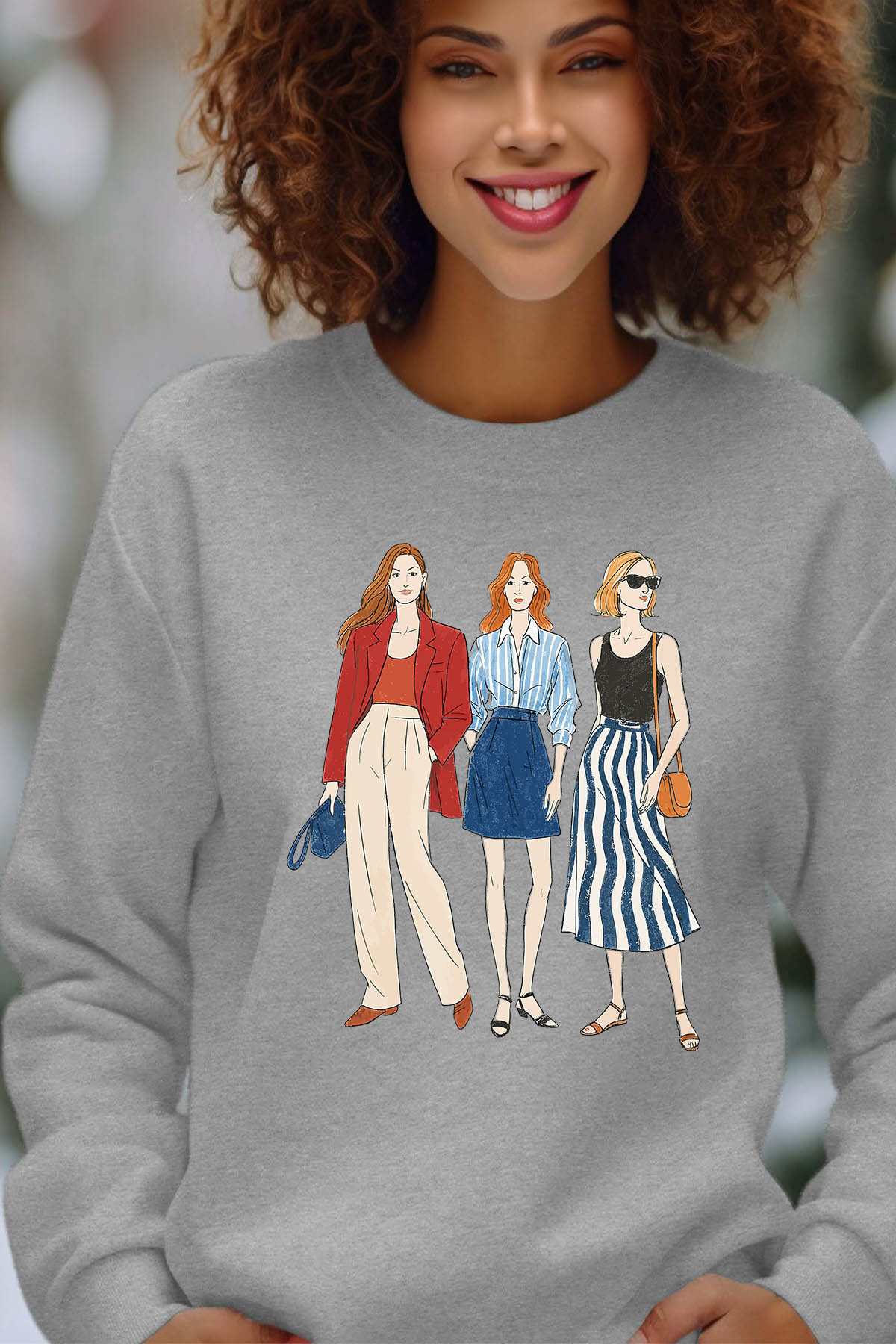 Mayorista I.A.L.D FRANCE - Tres sudadera de cuello redondo de estilo para mujeres