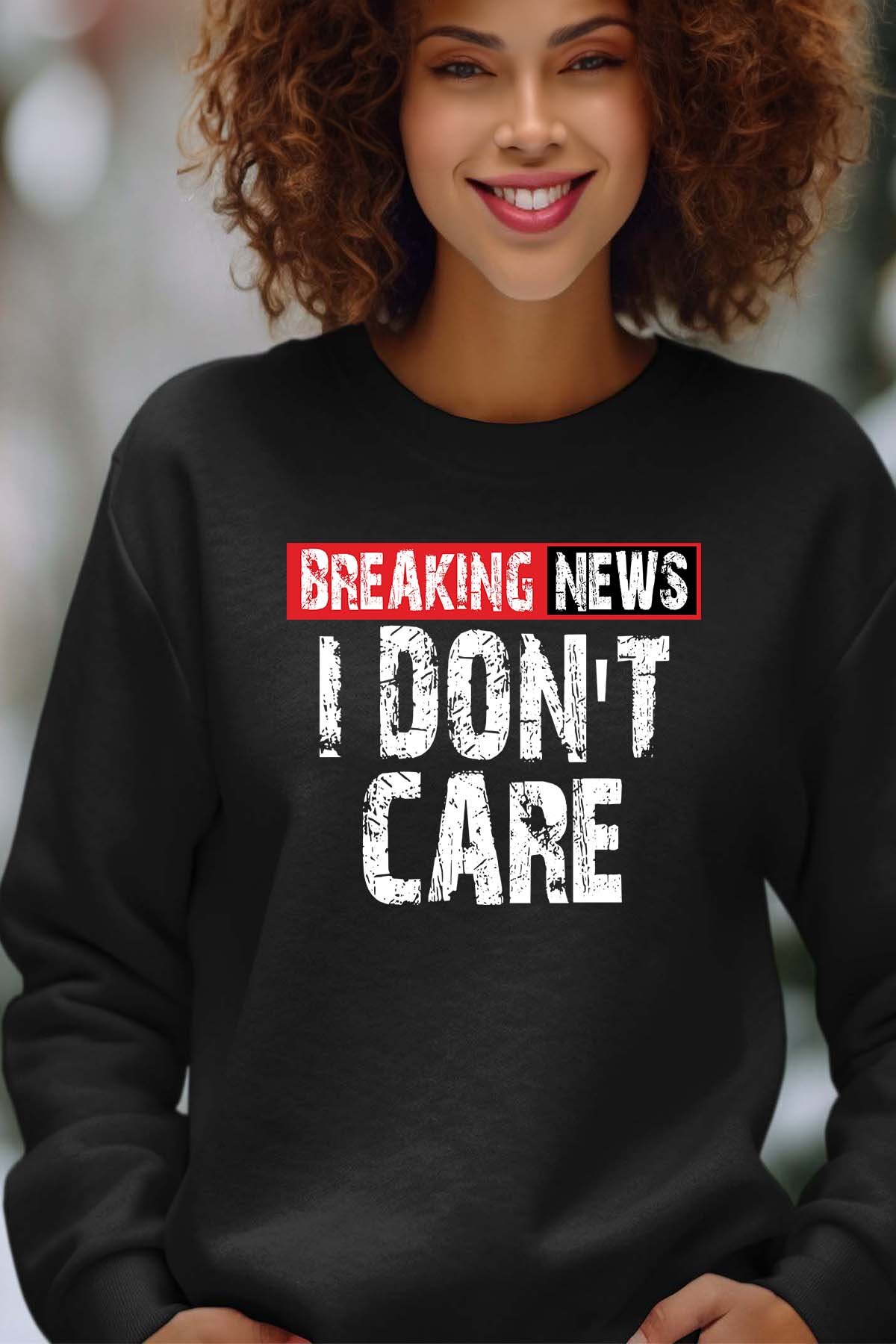 Wholesaler I.A.L.D FRANCE - News  Dont Care - Crewneck sweatshirt Woman
