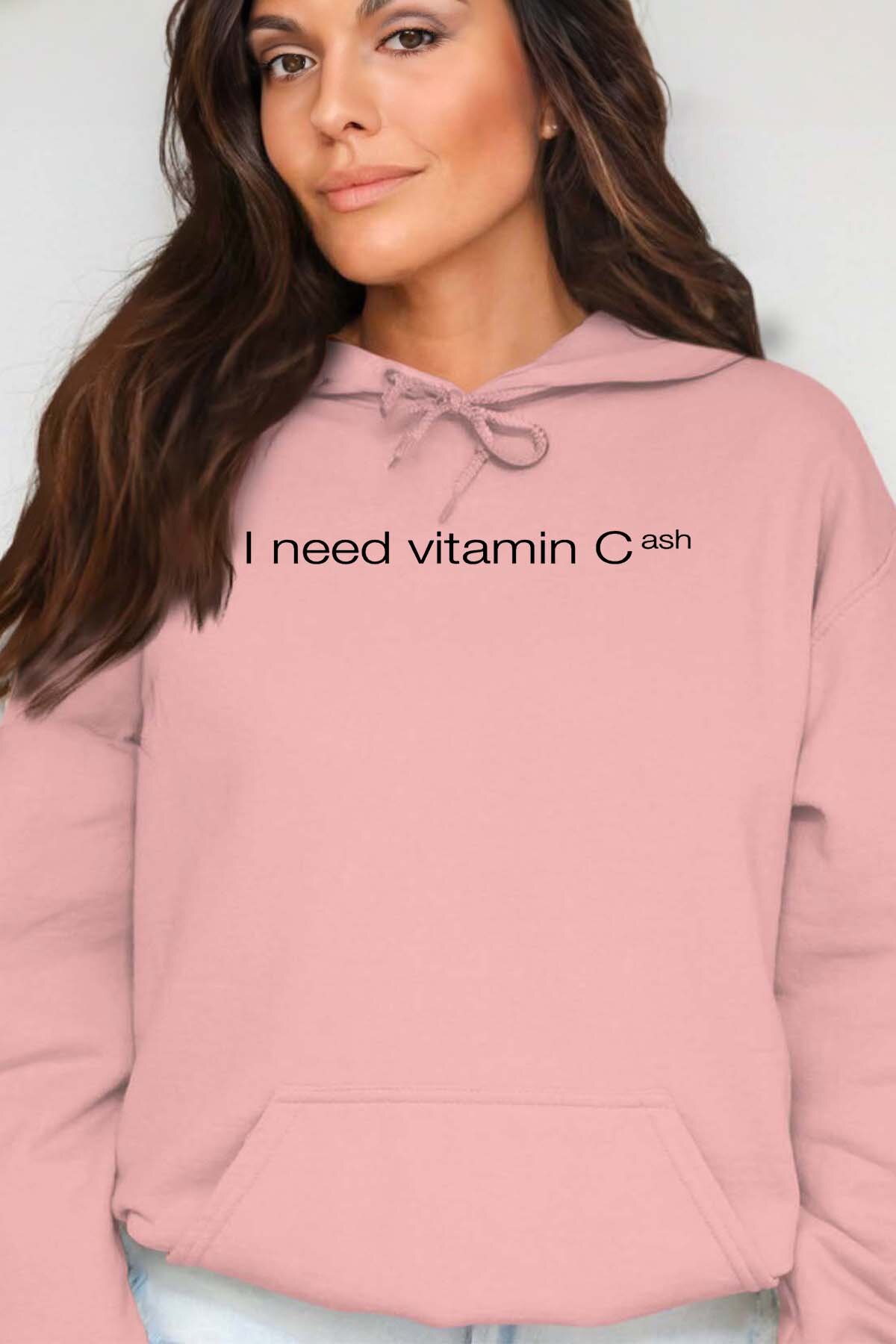 Grossista I.A.L.D FRANCE - Felpa con cappuccio Donna - Bisogno di contanti vitamina