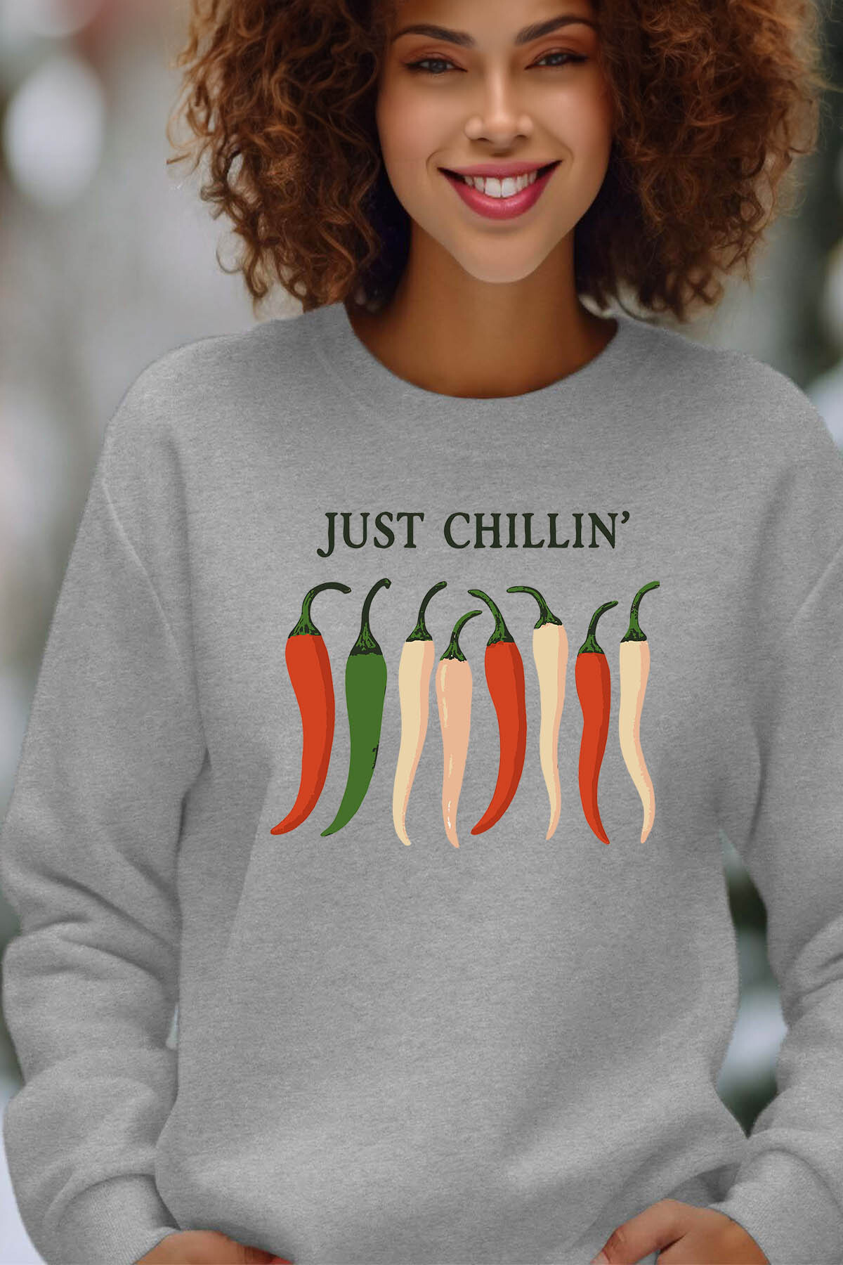 Grossista I.A.L.D FRANCE - Just Chillin - Felpa per collo rotondo femminile