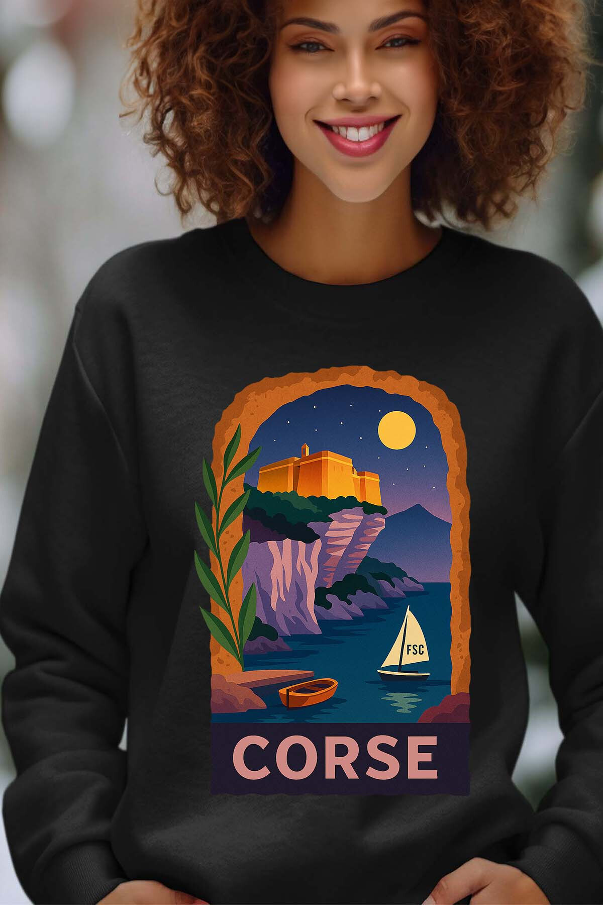 Mayorista I.A.L.D FRANCE - CORSE PopVoyage - Sudadera de cuello redondo para mujer