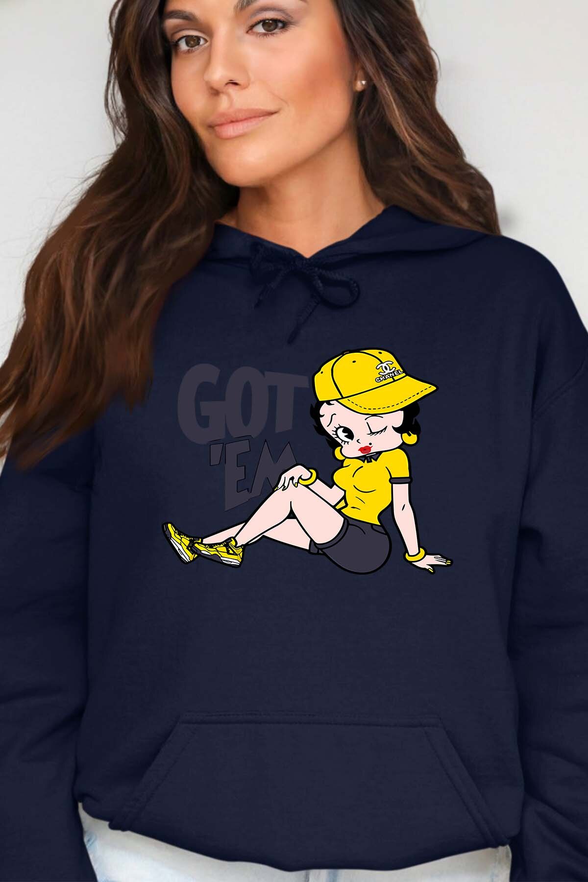 Grossiste I.A.L.D FRANCE - Gamin  GET EM - Sweat Capuche Femme