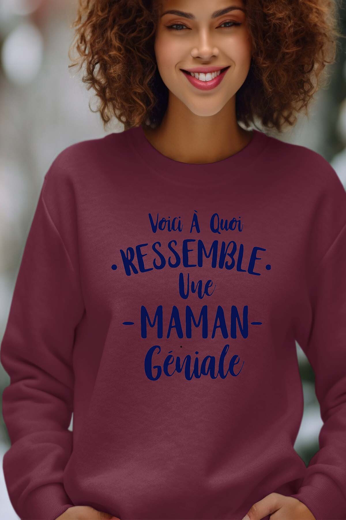 Mayorista I.A.L.D FRANCE - voici a quoi ressemble - Sudadera de cuello redondo para mujer