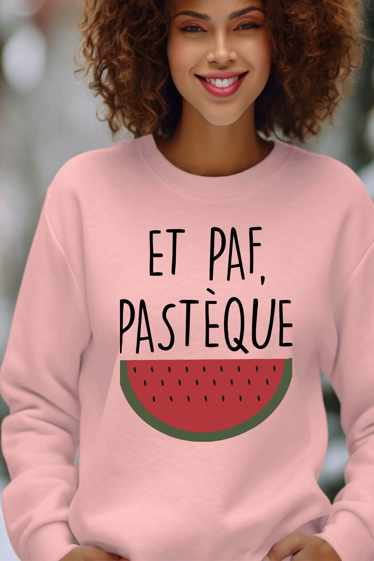 Wholesaler I.A.L.D FRANCE - paf pasteque - Crewneck sweatshirt Woman