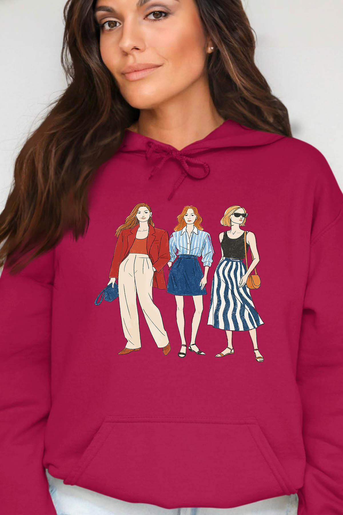 Grossiste I.A.L.D FRANCE - trois Styl - Sweat Capuche Femme