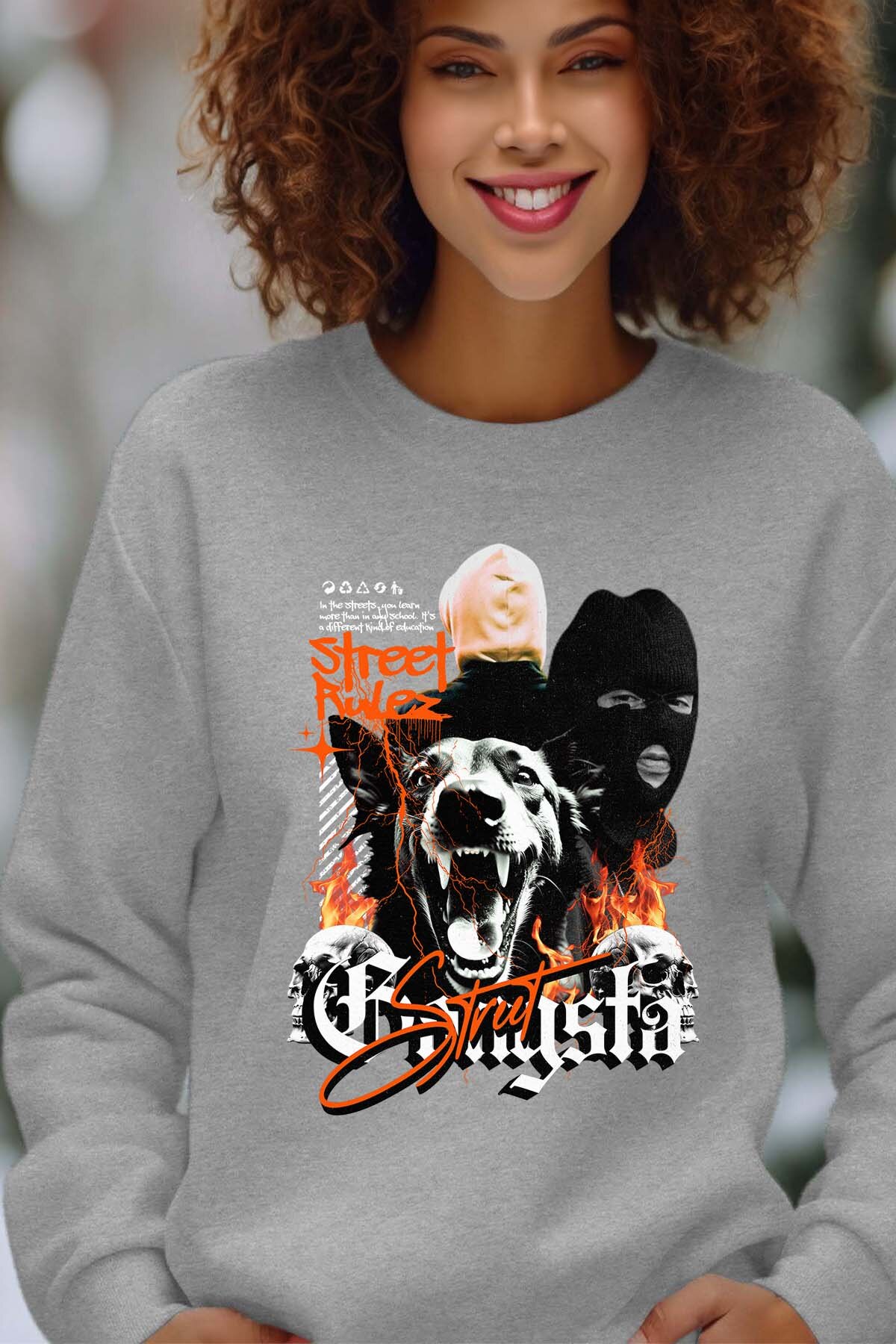 Wholesaler I.A.L.D FRANCE - Street Gangsta - Crewneck sweatshirt Woman