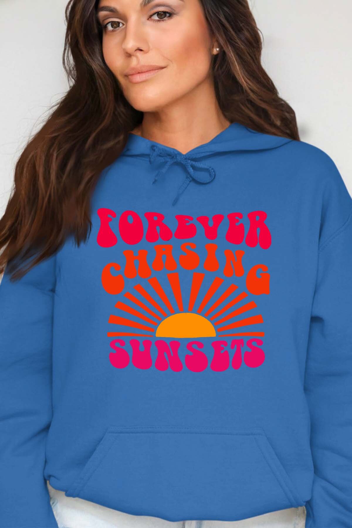 Mayorista I.A.L.D FRANCE - Persiguiendo el atardecer para siempre - Sudadera con capucha Mujer