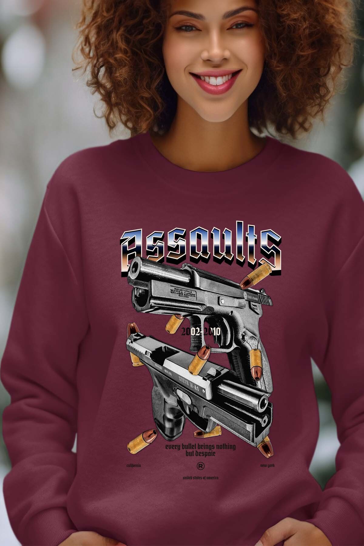Wholesaler I.A.L.D FRANCE - Gun Graphic-kamel-khedimallah - Crewneck sweatshirt Woman