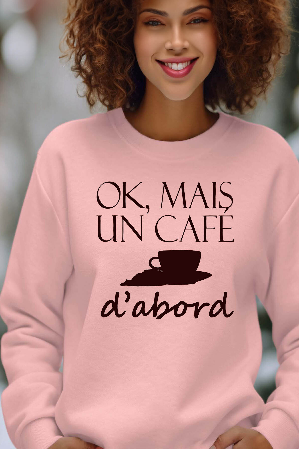 Wholesaler I.A.L.D FRANCE - Ok café dabord - Crewneck sweatshirt Woman