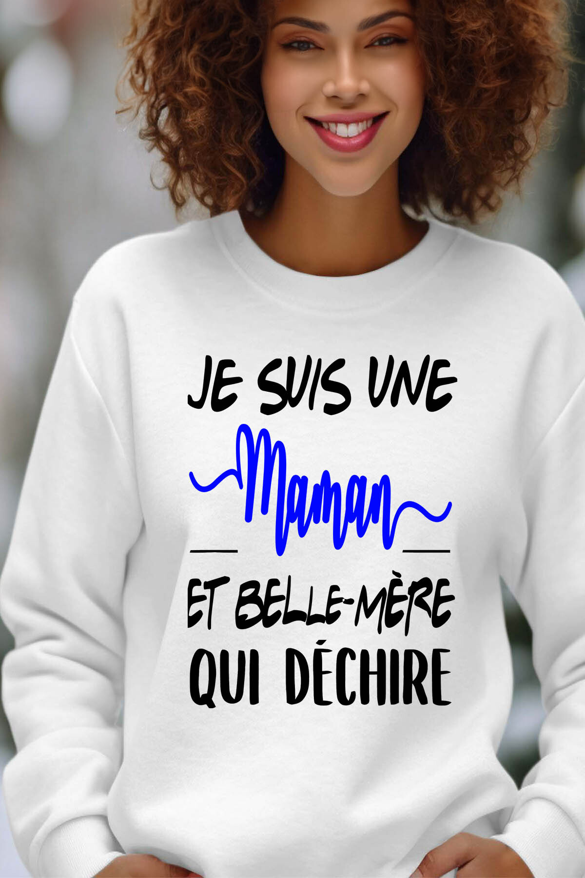Grossista I.A.L.D FRANCE - Mamma bella madre - felpa rotonda al collo