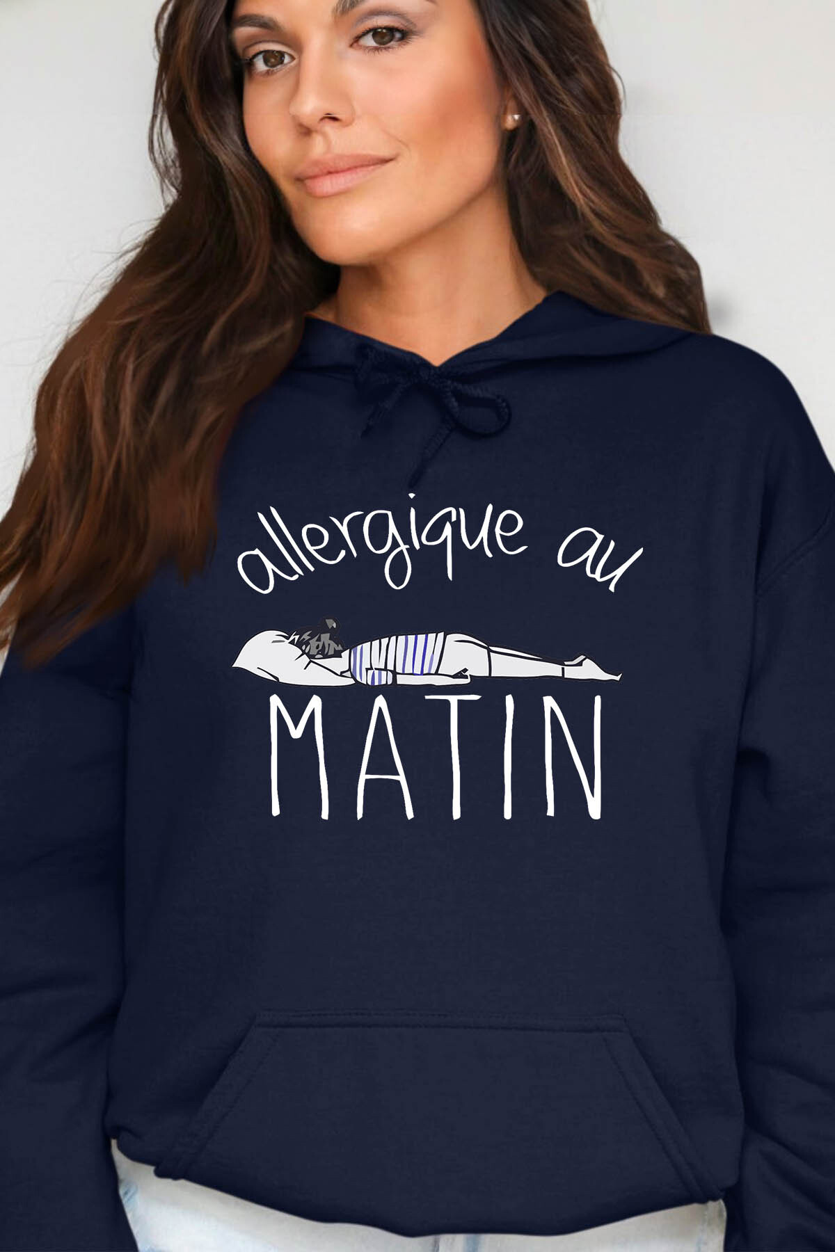 Wholesaler I.A.L.D FRANCE - allergique matin - Hooded sweatshirt Woman