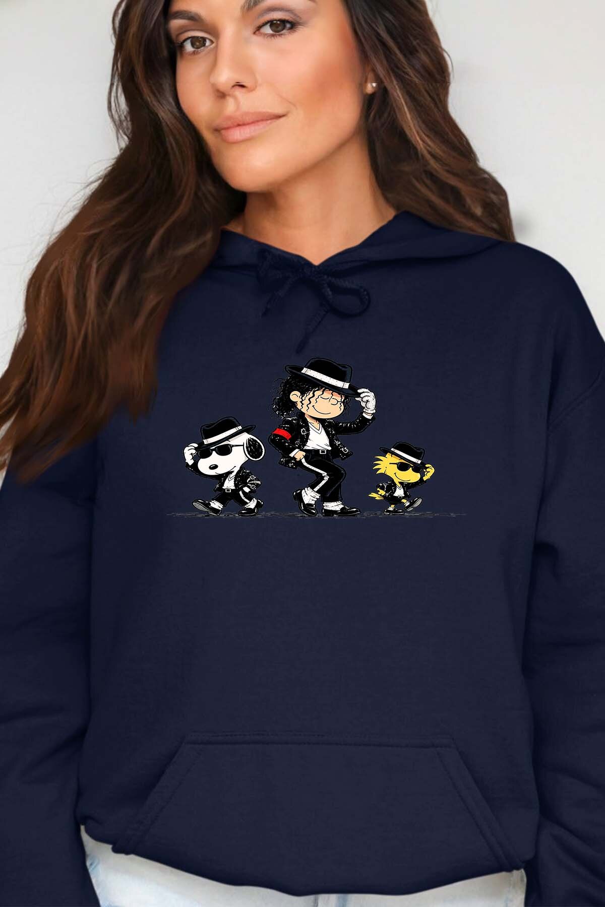 Wholesaler I.A.L.D FRANCE - Snoopy Michael Jackson - Hooded sweatshirt Woman