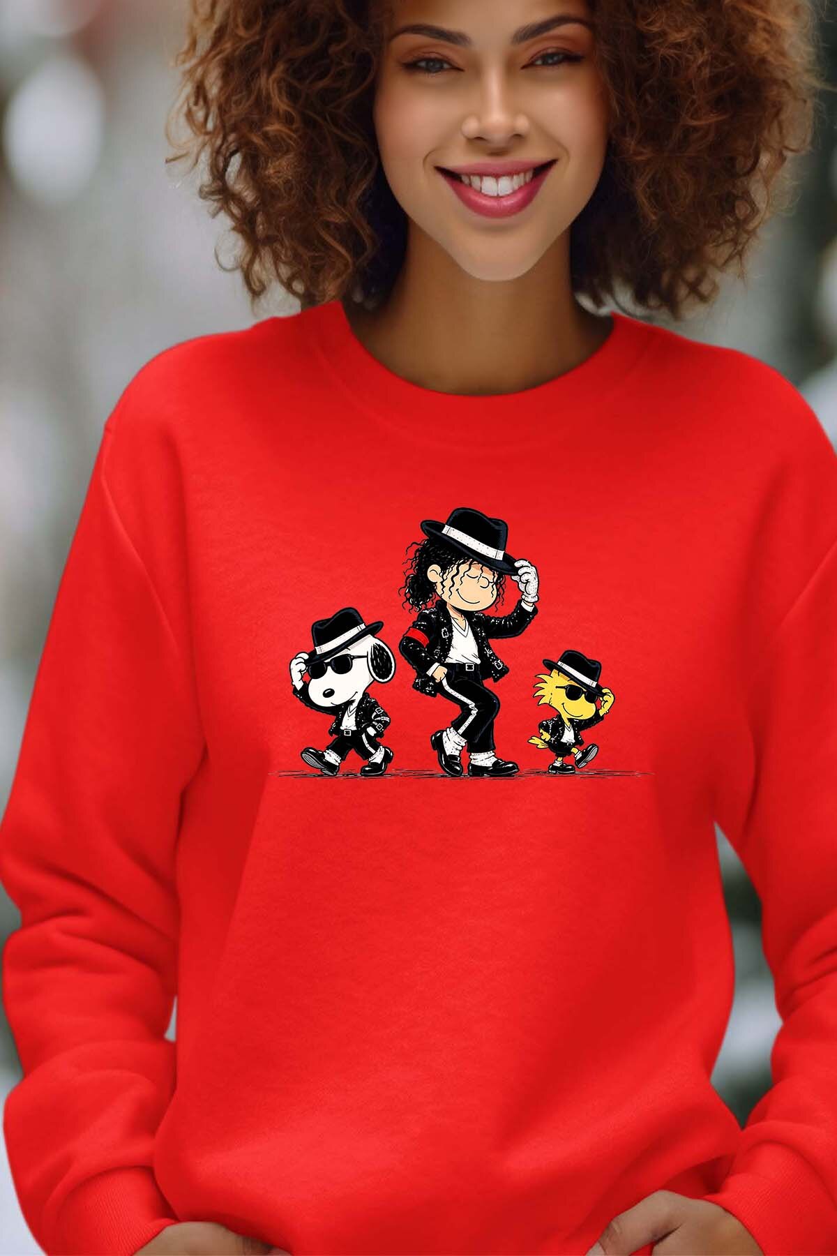 Wholesaler I.A.L.D FRANCE - Snoopy Michael Jackson - Crewneck sweatshirt Woman