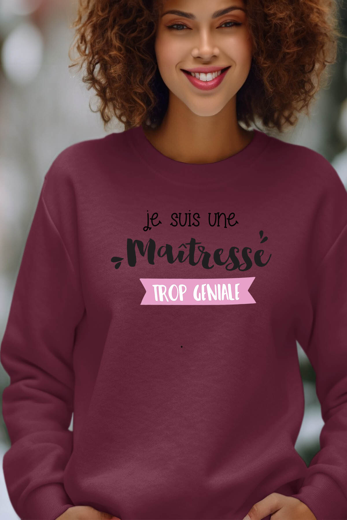 Großhändler I.A.L.D FRANCE - Geniale Geliebte - Runde Nacken -Sweatshirt von Frauen