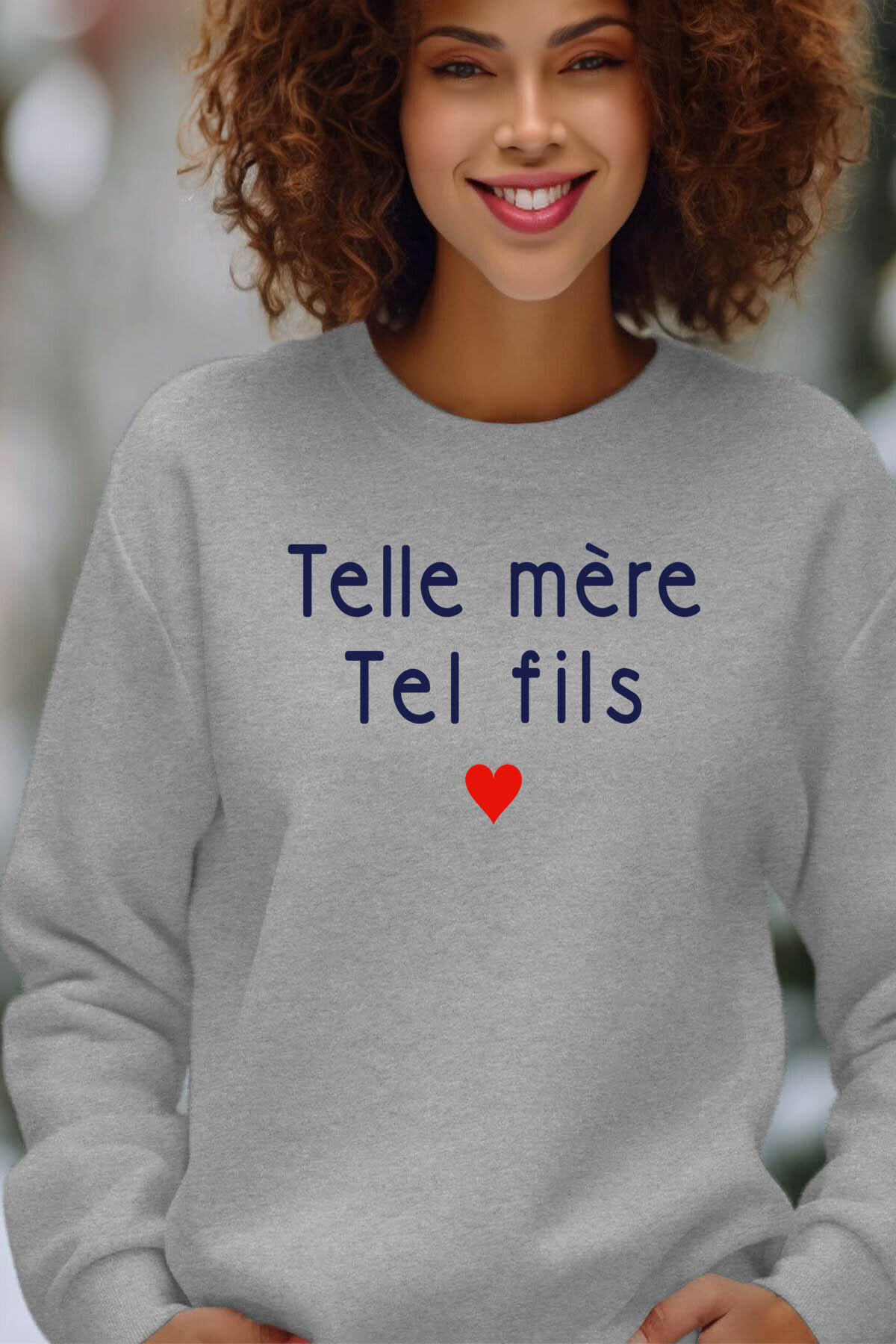 Grossista I.A.L.D FRANCE - una madre di una madre - Female Round Neck Felpa