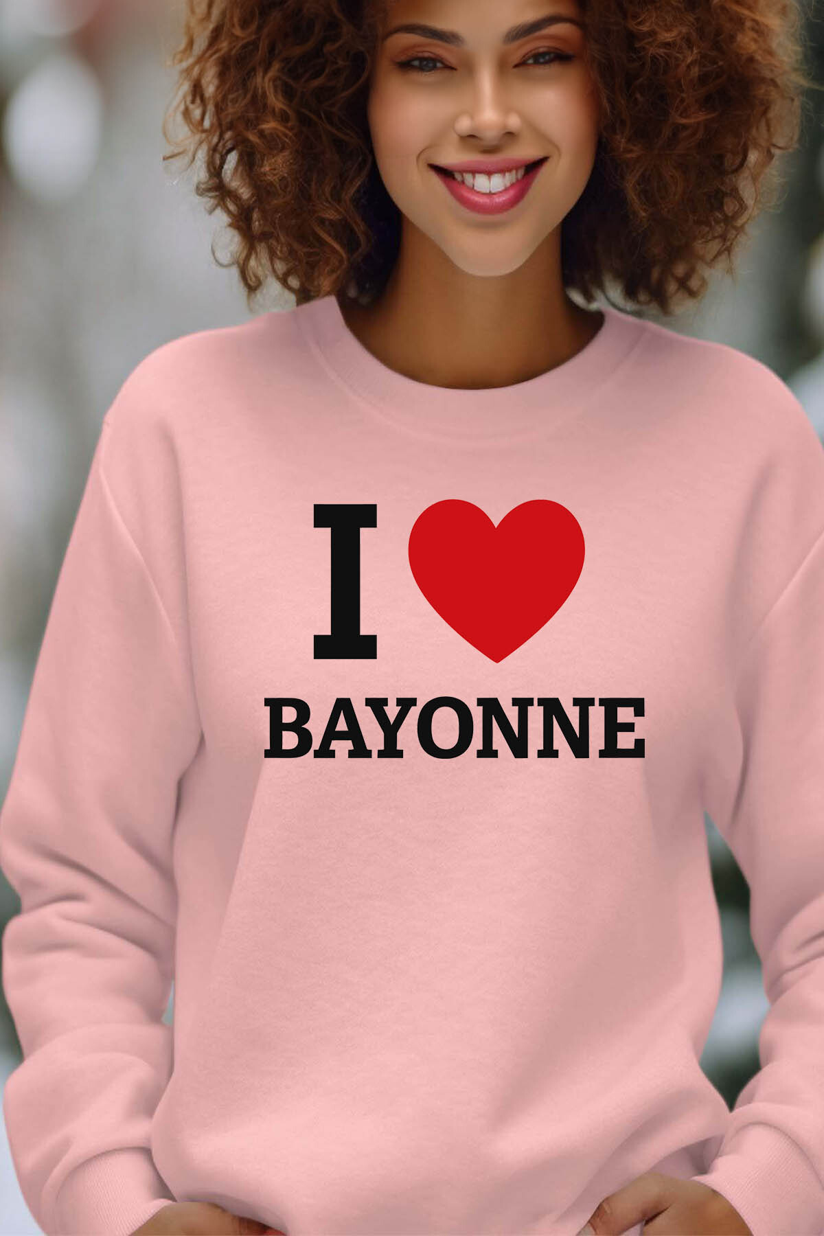 Mayorista I.A.L.D FRANCE - Love Bayonne - sudadera de cuello redondo para mujeres