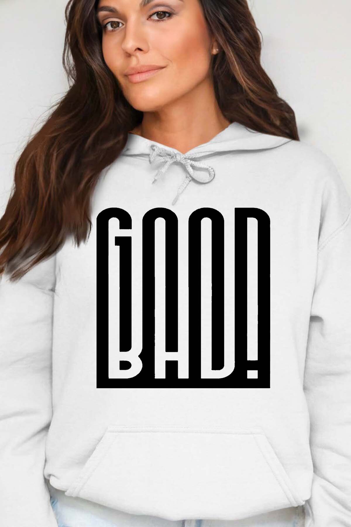 Grossista I.A.L.D FRANCE - Buono Cattivo - Felpa con cappuccio Donna