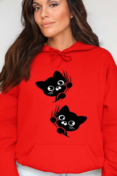Grossiste I.A.L.D FRANCE - Curious Cats - Sweat Capuche Femme Grossiste I.A.L.D FRANCE - Curious Cats - Sweat Capuche Femme