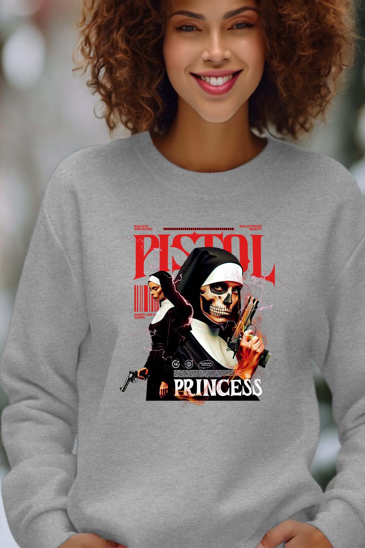 Wholesaler I.A.L.D FRANCE - Pistol Princess - Crewneck sweatshirt Woman
