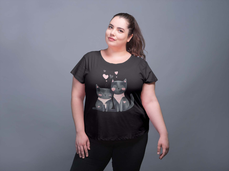 Großhändler I.A.L.D FRANCE - Großes Damen-Rundhals-T-Shirt /