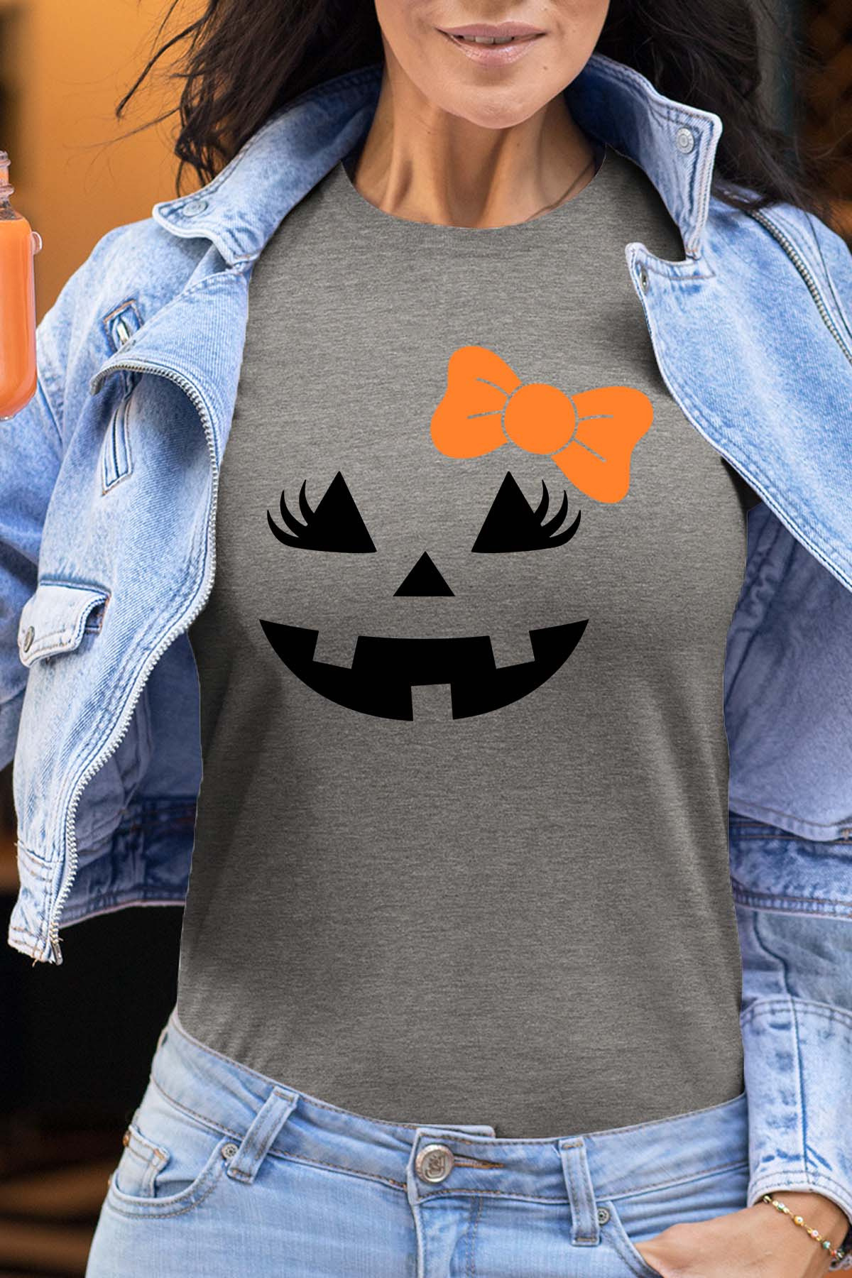 Mayorista I.A.L.D FRANCE - Nudo de cara de calabaza - Camiseta mujer