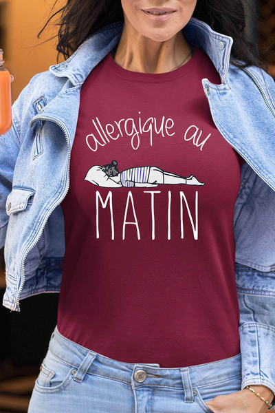Grossiste I.A.L.D FRANCE - allergique matin - T-shirt Femme Grossiste I.A.L.D FRANCE - allergique matin - T-shirt Femme
