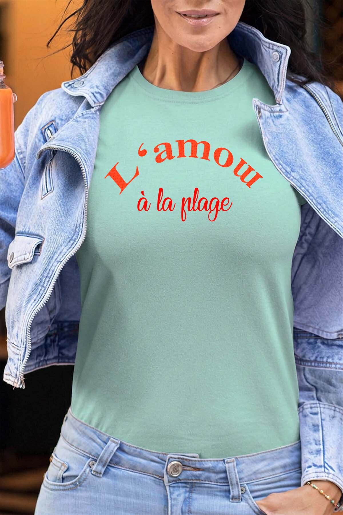 Mayorista I.A.L.D FRANCE - L amow plage - Camiseta Mujer