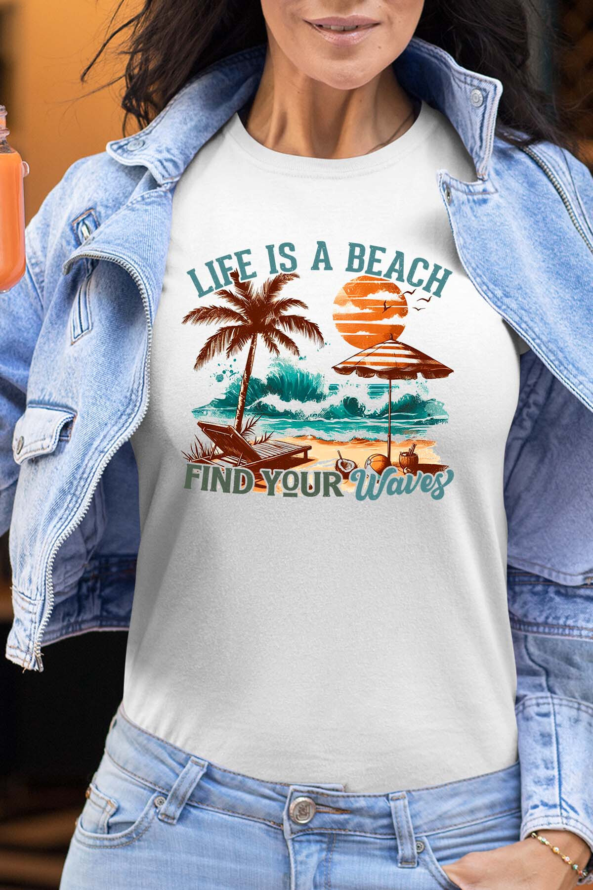 Großhändler I.A.L.D FRANCE - Find waves - Damen T-Shirt