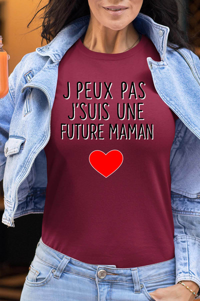 Grossiste I.A.L.D FRANCE - peux pas future maman - T-shirt Femme Grossiste I.A.L.D FRANCE - peux pas future maman - T-shirt Femme
