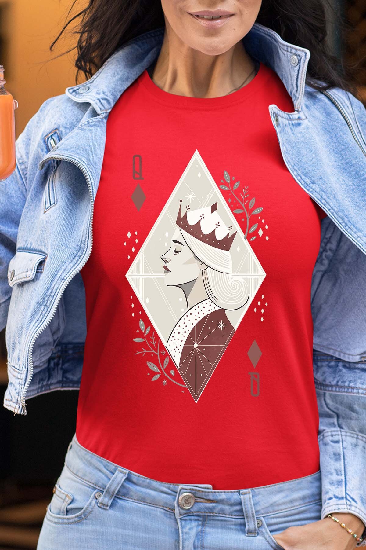 Mayorista I.A.L.D FRANCE - Queen Carta - Camiseta Mujer