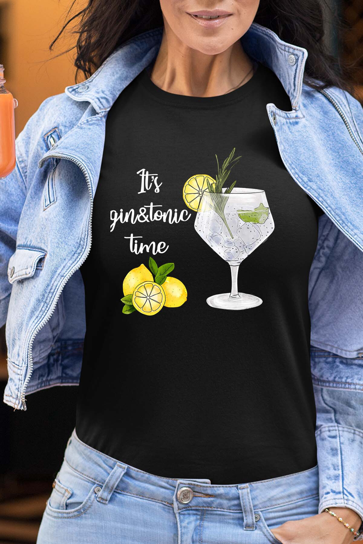 Großhändler I.A.L.D FRANCE - time gin - T-Shirt Frau