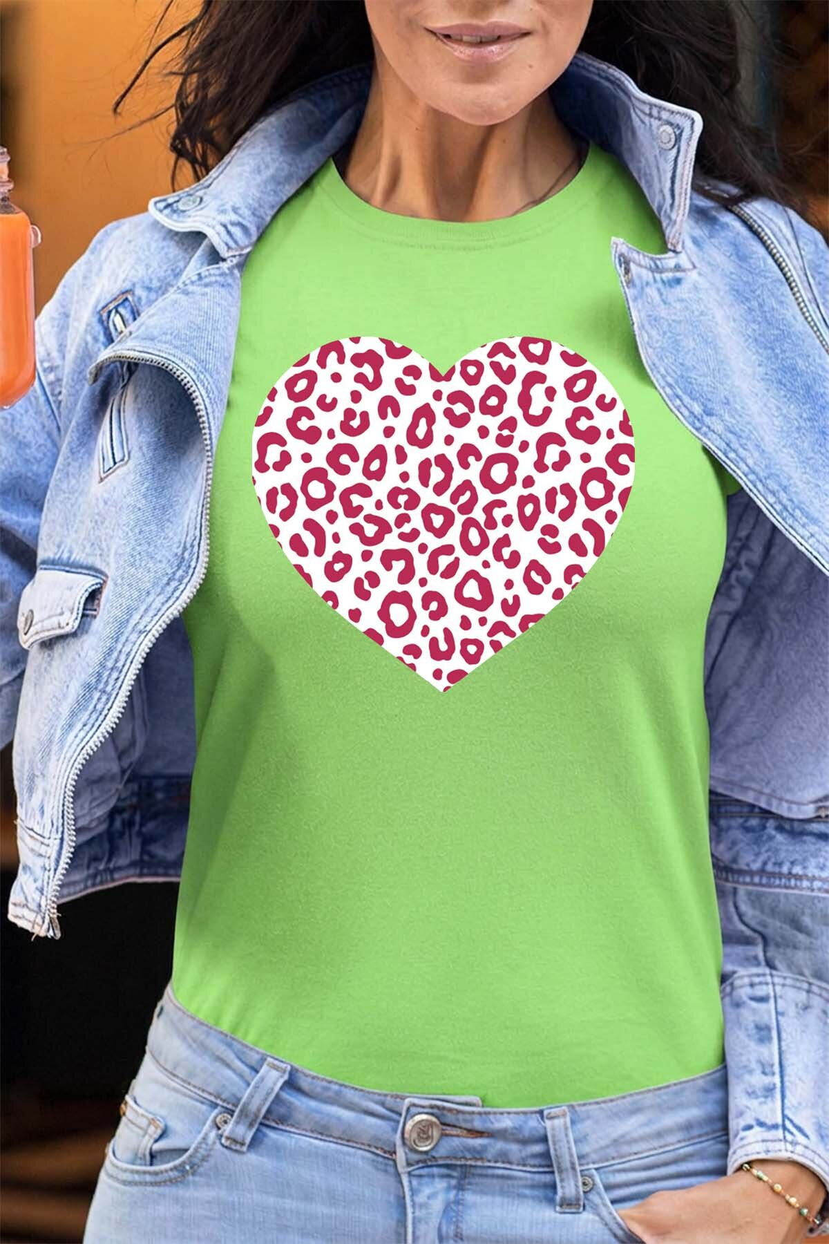 Mayorista I.A.L.D FRANCE - Corazón de leopardo - Camiseta Mujer