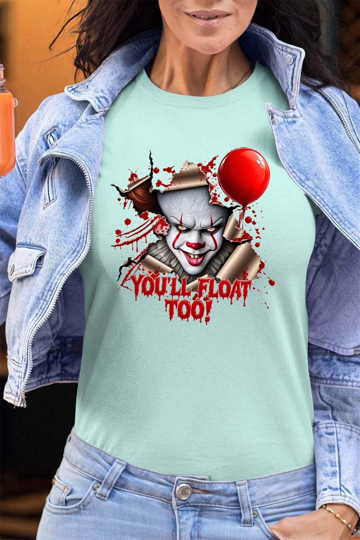 Mayorista I.A.L.D FRANCE - Peanywise halloween - Camiseta Mujer