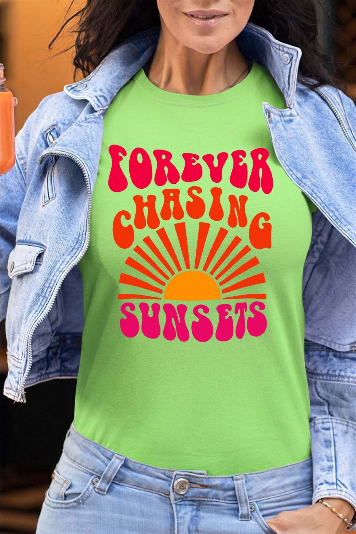 Mayorista I.A.L.D FRANCE - Forever chasing sunset - Camiseta Mujer