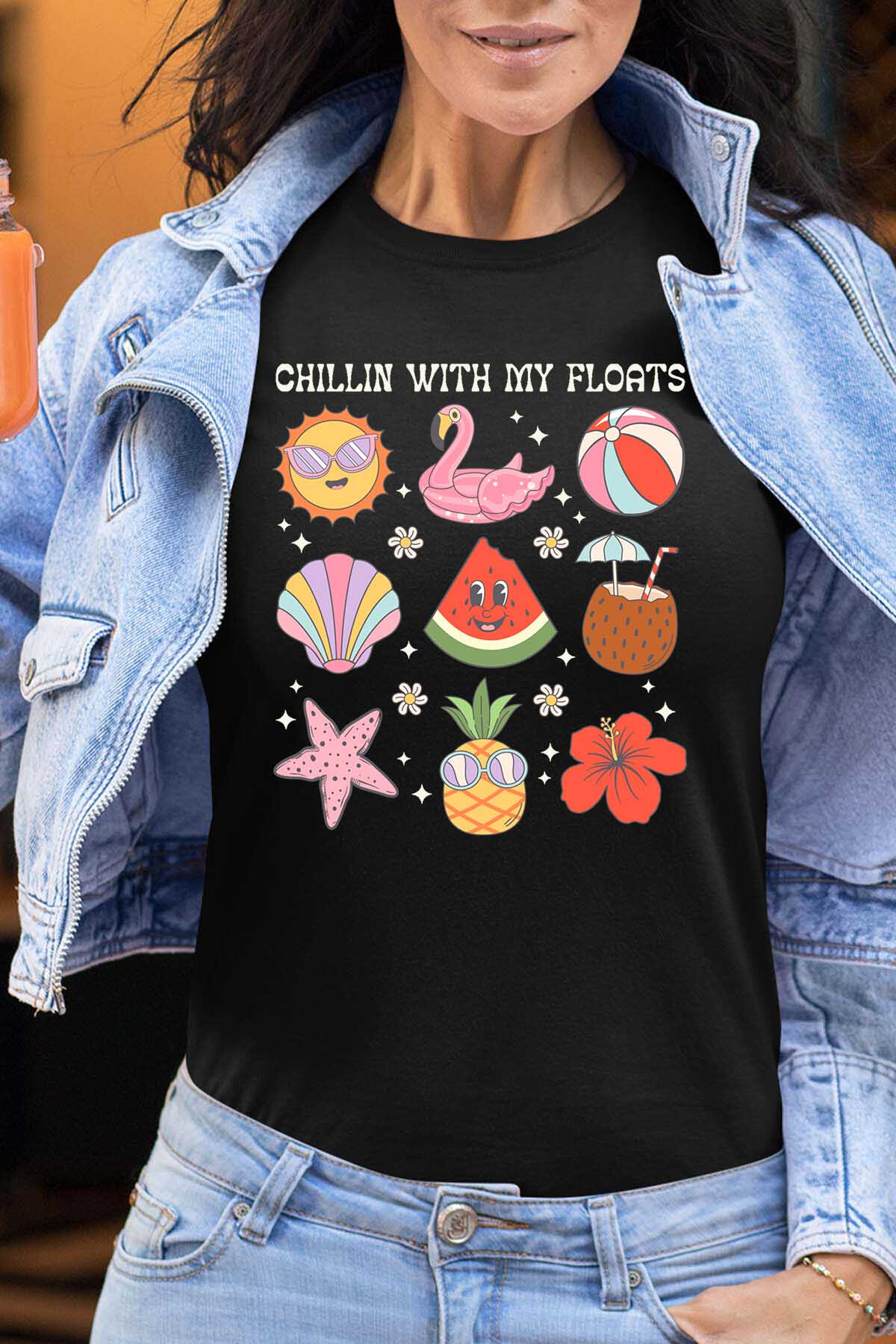 Großhändler I.A.L.D FRANCE - Chillin floats - T-Shirt Frau