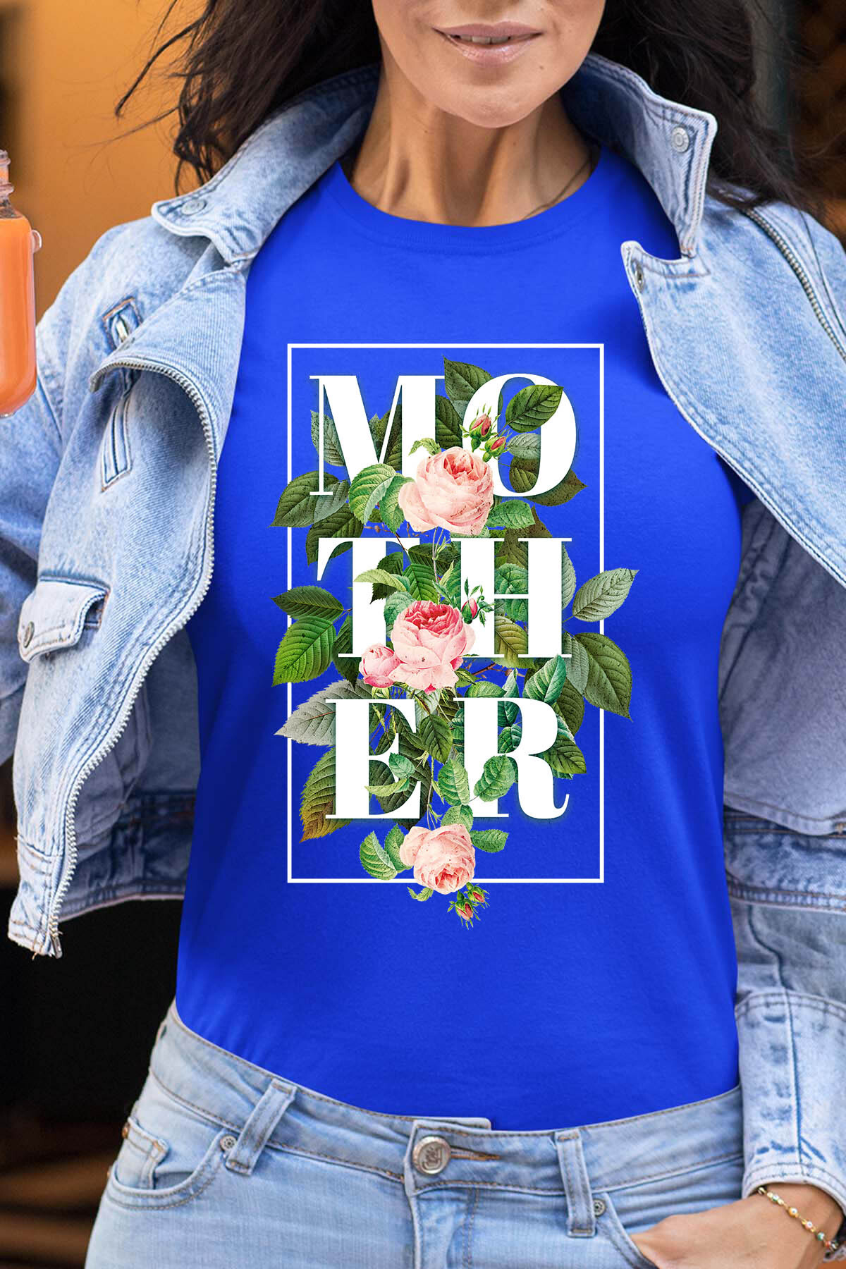 Großhändler I.A.L.D FRANCE - Mutterrosen - Frauen t -Shirt